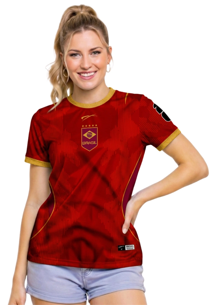 Camisa Brasil - Vermelho