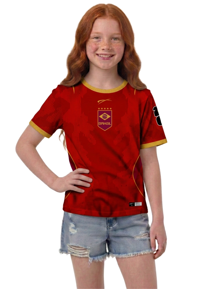 Camisa Brasil - Vermelho