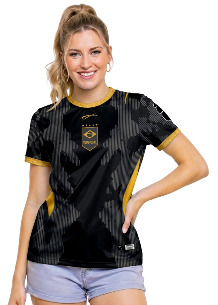 Camisa Brasil - Preto