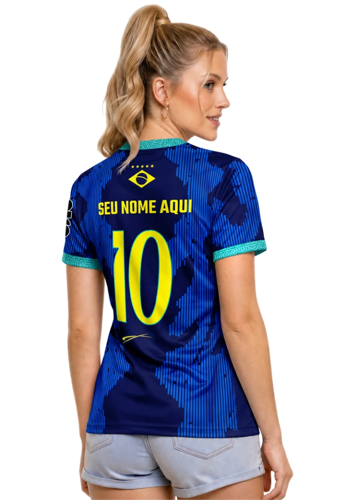 Camisa Brasil - Azul escuro