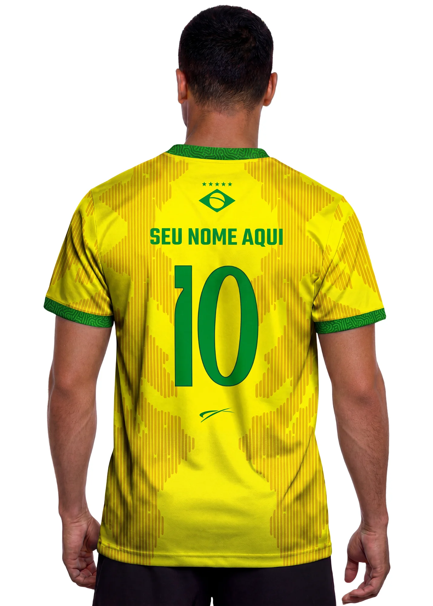 Camisa do Brasil Masculina - Amarelo
